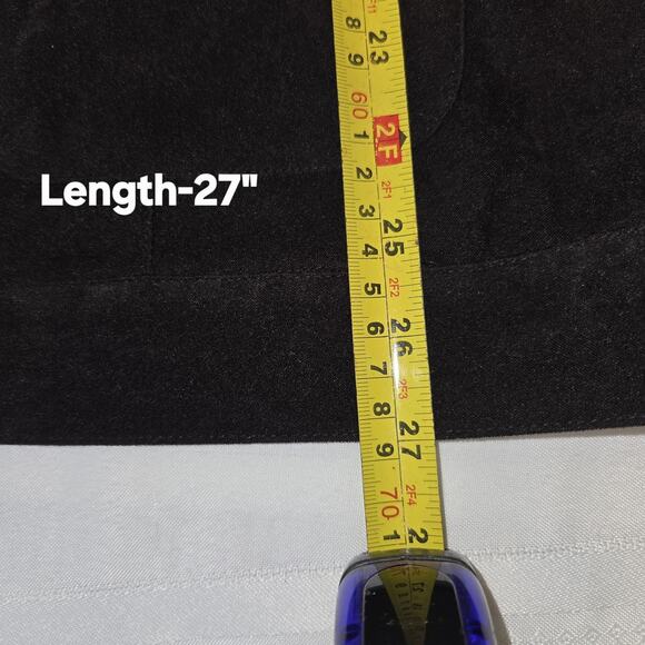 Sag Harbor Black Jacket Shirt Plus Sz 2X Faux Suede Top Studs Pockets Studded - Picture 11 of 16